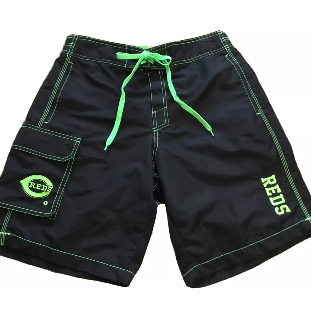 CARL BANKS SMALL CINCINNATI REDS SWIM SHORTS NWOT